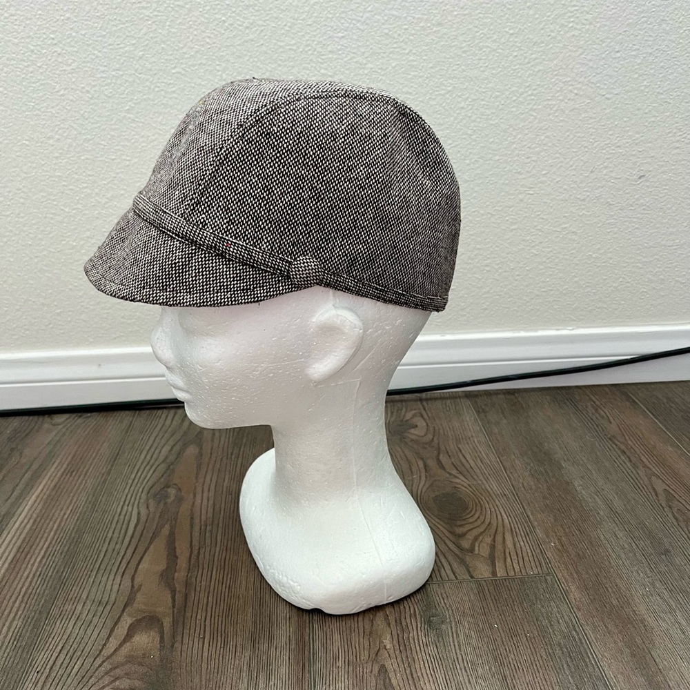 Men's Gray Tweed Cap